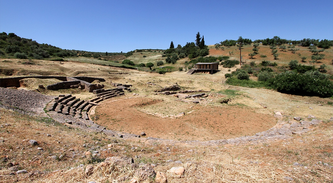 Site archéologique de l'ancien théâtre de Kabireion.